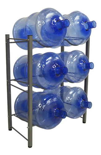 Estante Organizador Rack 6 Botellones Bidones Agua 20 Lts