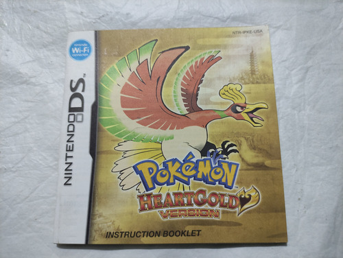 Manual Original De Pokemon Heart Gold Para Nintendo Ds $399