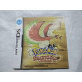 Manual Original De Pokemon Heart Gold Para Nintendo Ds $399