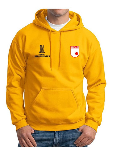 Buzo Hoodie Capota Independiente Santa Fe Copa Libertadores