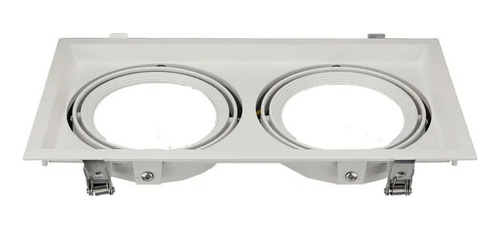 Spot De Embutir Doble Para 2 Led Ar111 