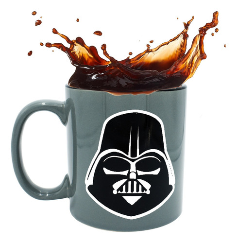 Taza Cerámica Metalizada Disney Star Wars Darth Vader 592ml