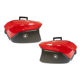 Alforjas Para Moto Laterales Rojo Std 37l Rigida Kinlley