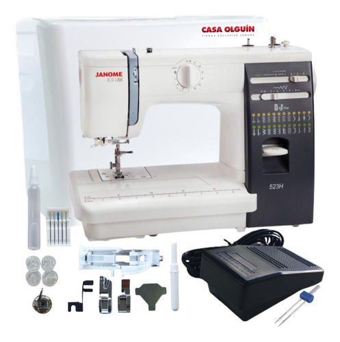 Janome 523h + Tijera Regalo Semi Ind Gtía 3 Añ/casa Olguín