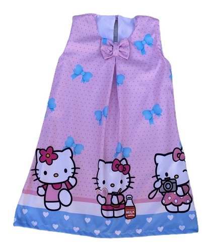 Vestido Temático Hello Kitty Mod 1