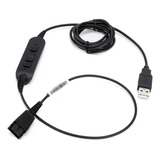 Qd-usb-02 Adaptador Qd Tipo Poly A Usb P/soft Phone O Skype