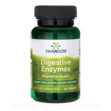 Swanson Enzimas Digestivas 90 Cap Refuerza La Salud Digestiv Sabor Sin Sabor