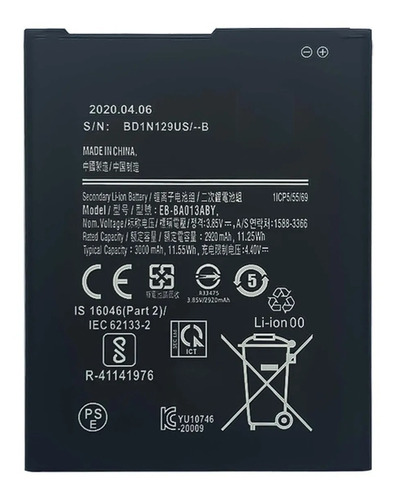 Batería Para Samsung A01 Core A013 Eb-ba013aby Alta Calidad