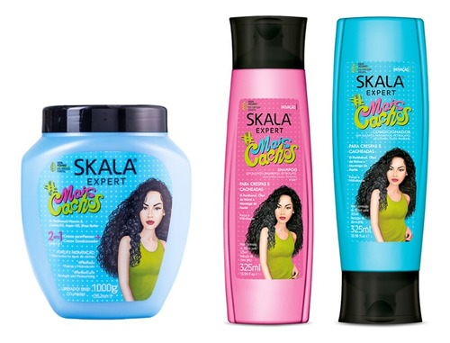 Pack Shampoo Acondicionador Skala + Máscara Mais Cachos 1kg