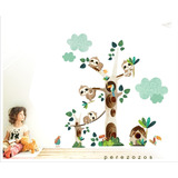 Vinilos Infantiles Arbol  Perezoso 130x165cm Aprox Divinos!!