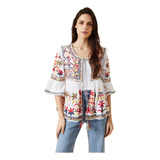 Saco Chaqueta Importada Bordada Boho Style Indian 