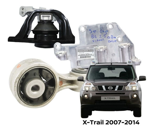 Kit Soportes Motor Y Transmision X-trail 2007-2014 Nissan