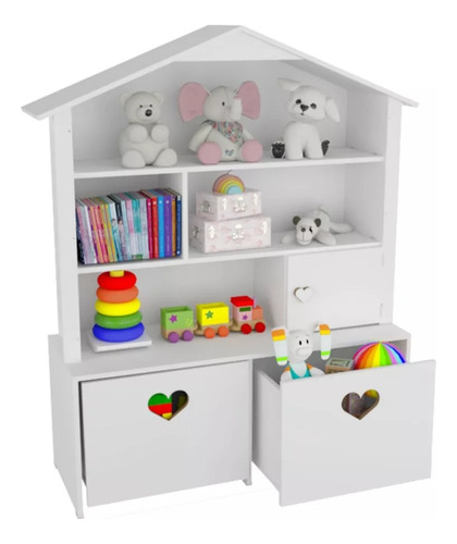 Organizador Nichos Casinha Infantil Mdf  (quarto Brinquedo)