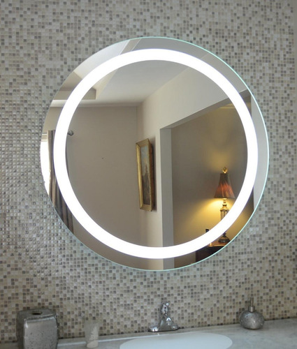 Espejo Para Baño Con Luz Leds De 50cm, 60cm De Diámetro 
