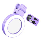 Luz De Relleno Para Teléfono, Espejo De Cámara Violeta