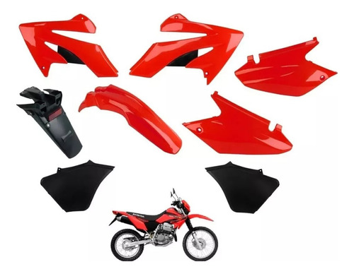 Kit Plasticos Carenado Honda Xr 250 Tornado 8 Piezas