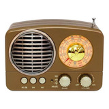 Radio Parlante Vintage Bluetooth 3 Bandas Usb  Recargable 