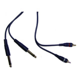 Cable Rca Plug Ts Mono 90 Cm Artekit C26.5mx2rca0.9