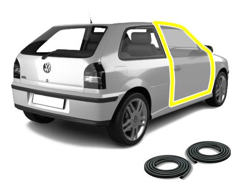 Hule Empaque Para Puertas Volkswagen Pointer 3 Puertas