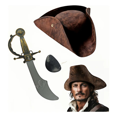 Conjunto De Accesorios De Uniforme Pirata Para Hombre