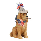 Bethany Lowe Figura De Cachorro Patriótico Americano