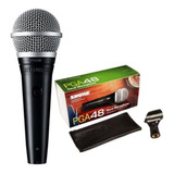 Microfono Alambrico Shure Pga48 Xlr Cable Xlr Shure Pga 48 