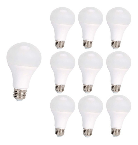 Pack 10 Ampolletas Led 7w E27 Sec Luz Cálida/fría - Sumatel