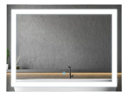 Espejo Luz Led Rectangular Baño Digital Smart Touch 100x70 