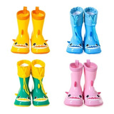 Botas De Lluvia Antideslizantes Con Forma De Tiburón Niños