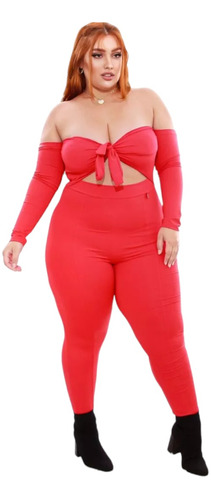 Macacão Feminino Qbgirls Plus Size Formas 3x1 Em Original