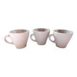 Lote X3 Tazas Pocillo Cafe Verbano Porcelana Loza Bar