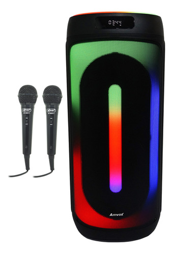 Caixa Som Amplificada Bluetooth 1600w Rms Tws 2 Microfone