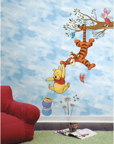 Roommates Winnie The Pooh Swinging For Honey Peel And Stick 