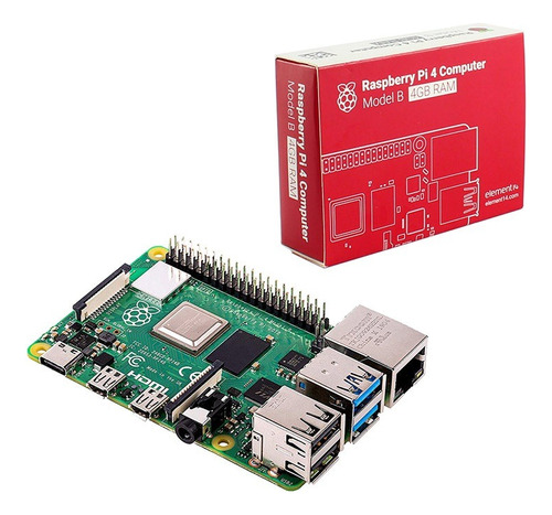 Kit Basico Raspberry Pi4 Model B 4gb De Ram + Fonte 