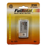 Bateria Recargable 9v 250 Mah 250mah Con Gtia Fulltotal Htec