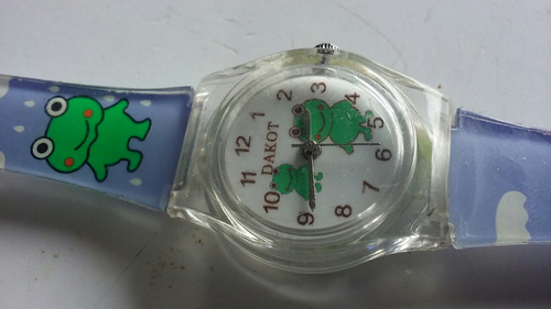 Reloj Quartz Sapo Pepe Dakot Funciona Imperdible Regalo