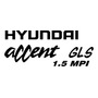 Kit De Calcomanias Hyundai Accent Diseo Original Hyundai Accent