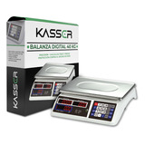 Balanza Digital Kasser Pesa 40 Kilos Comercial Recargable Romana