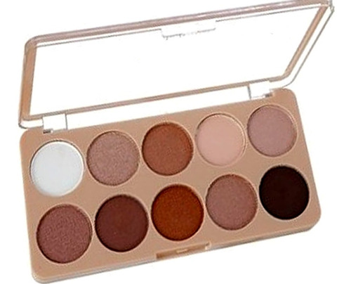 Paleta De Sombras Maquiagem Belle Angel 10 Cores Tons Nude