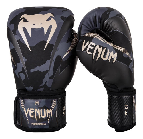 Guantes De Boxeo Venum 14 Oz Camuflaje Oscuro/arena