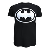 Polera Batman Blanco, Logo, 100% Algodón, Todas Tallas