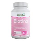 Biotina Com 70 Cáps, Vitamina P/ Cabelos E Unhas -  Bionatus