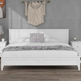 Cama King Size De Madera Con Almacenamiento.