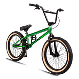 Bicicleta Bmx Pro-x Série 10 Aro 20 Verde Hi-ten K7 Cog 9