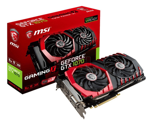 Tarjeta De Video Nvidia Msi Gaming X 8g Geforce Gtx 1070 