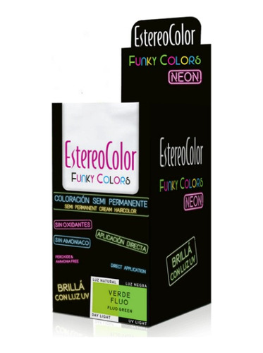 Tintura Semipemanente Cabello Estereocolor Fantasia Caja X12