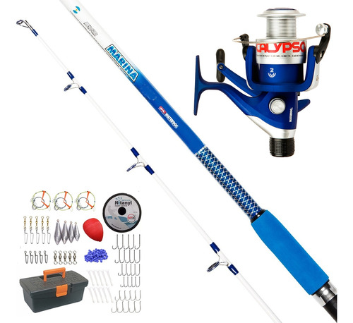 Combo Pesca Variada Río Laguna Reel + Caña + Caja Completa