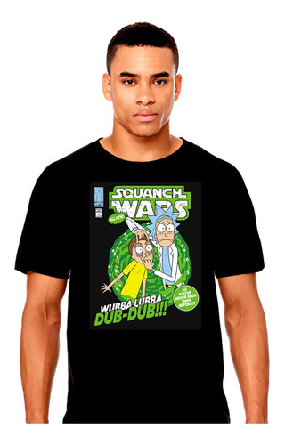 Rick And Morty - Squanch Wars - Animacion - Polera