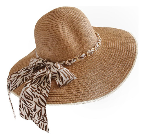 Sombrero Mujer Playa Pava En Nailon Tejidas A Mano 