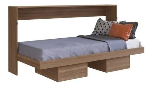 Cama Soltero 1mt  Plegable Abatible Sentido Horizontal 